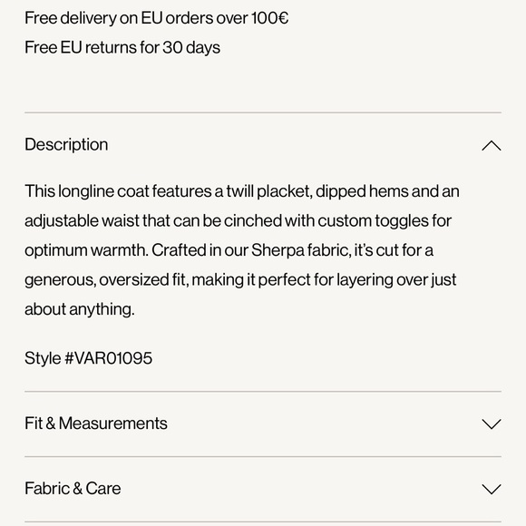 🐻 Varley Jones Sherpa Coat Small • HOCH • NWT • Sold Out” - Picture 16 of 16